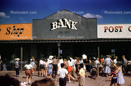 Bank, Storyland Village, Frontiertown, Asbury Park, 1950s