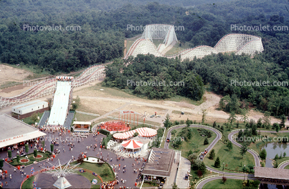 Roller Coaster, building, Kings Island Amusement Park, Ohio
