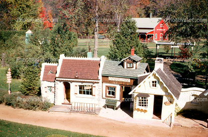 Home, House, Barn, Land of Make Believe Park, Hope Township, New Jersey, October 1964, 1960s