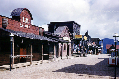 Red Dog Saloon, Old Time Western Town, Ghost Town In The Sky, Maggie Valley, western North Carolina, July 1961, 1960s