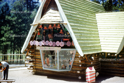 A-Frame, Fairytale, Log Cabin, Santa's Village, Scotts Valley, Santa Cruz County, 1950s