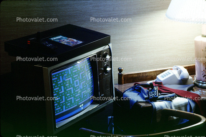 Atari Game, 1980s, Atari, Playvision, Television, Monitor