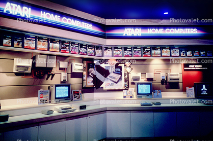 Atari Video Games, Home Computers, Store, 1980s