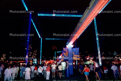Night, Nighttime, Vancouver Worlds Fair, Vancouver, 1980s