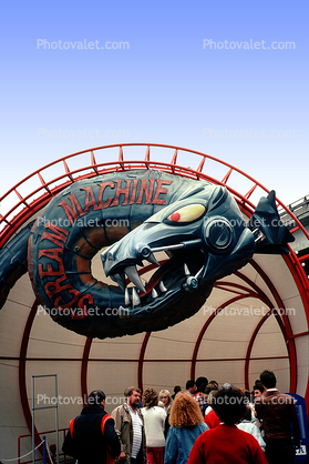 Scream Machine, Dragon Portal, Snake, Vancouver Worlds Fair, 1986, Expo-86, (1986 World Exposition), Vancouver, 1980s