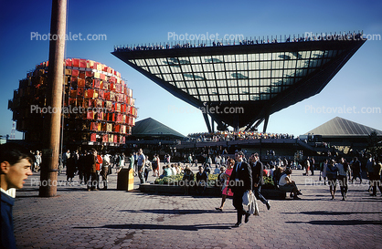 Canada Pavilion, Canadian, upside down pyramid, Expo-67, 1967, 1960s