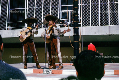 Mexican Pavilion, Mexico, Mariachi Band, Guitar, New York World's Fair, 1964, 1960s