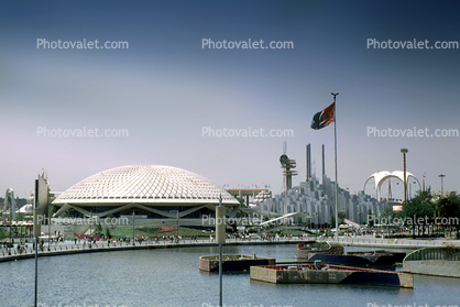 Dome of General Electric Pavilion, Progressland, New York Worlds Fair, 1964, 1960s