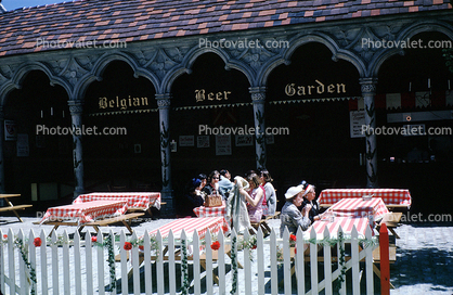 Belgian Beer Garden, Belgium Village, New York Worlds Fair, 1964, 1960s