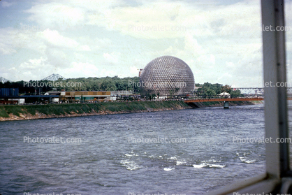 Saint Lawrence River, United States Pavilion, USA, Geodesic Dome, American, Montreal Biosphere, Buckminster Fuller
