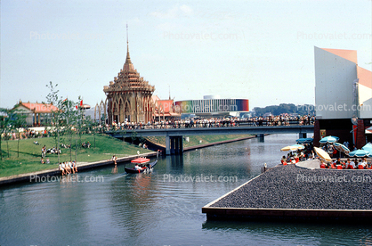 Venice Gondola, Thailand Pavilion, Expo-67, Montreal, Canada, 1967, 1960s