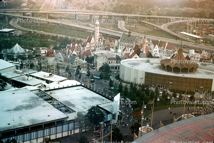 Belgian Village, Pavilions, highway, New York World's Fair, 1964, 1960s