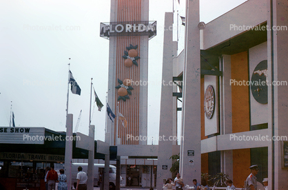 Florida Pavilion, Oranges, Tower, New York World's Fair, 1964, 1960s