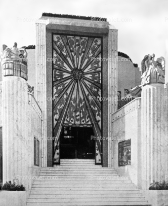 Door, Entrance, Steps, Stairs, 1950s