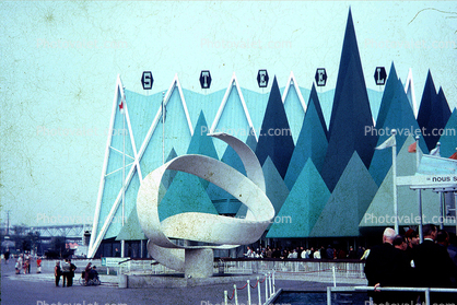 Canadian Pulp and Paper Pavilion, Steel, Montreal Worlds Fair, Expo-67, Montreal, Canada, 1967, 1960s