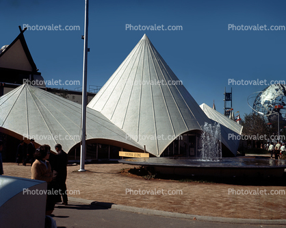 Sierra Leone Pavilion, Tent, Cone, Roof, New York World's Fair, 1964, 1960s