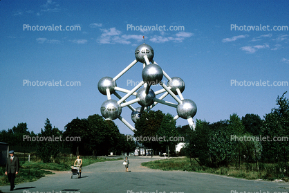 Atomium, Brussels World's Fair, 1958, 1950s