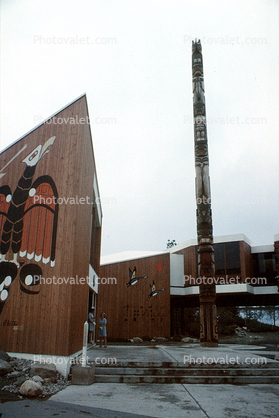 Totem Pole, Indians of Canada Pavillion, Montreal Worlds Fair, Expo-67, 1967, 1960s