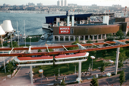 Wonder World, Hanging Monorail, New York Worlds Fair, 1964, 1960s