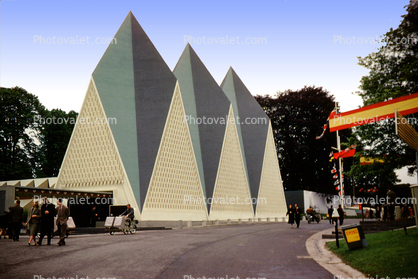 British Pavilion, Triangles, Brussels, Belgium, 1958, 1950s