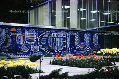 Persian Mosaic Wall, Expo '58, Brussels, Belgium, 1958, 1950s