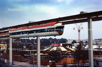AMF Monorail, Hanging Tram, aerial train, New York Worlds Fair, 1964, 1960s