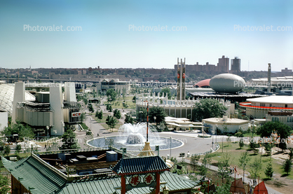 Pavilions, Buildings, Water Fountain, aquatics, New York Worlds Fair, 1964, 1960s