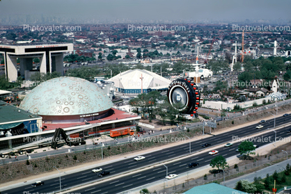 US Royal tire ferris wheel, moon dome, Highway, Travel and Transportation building, 1964, 1960s