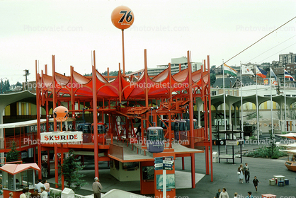 Skyride, Union 76 Pavilion, Century 21 Exposition, June 1964
