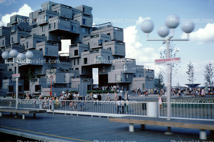 Habitat, Moshe Safdie?s interlocking ?Habitat? complex, Expo-67, 1967, 1960s