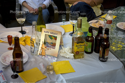 Cuervo Gold, Tequila, Bottle, Beer, Table