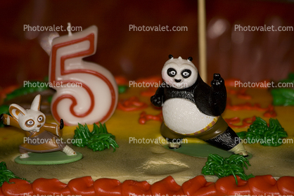 Five Years Old, cake, panda bear