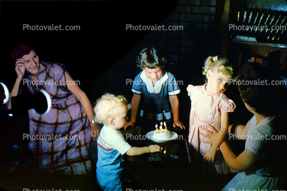 Birthday Boy with Cake, Candles