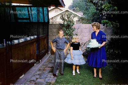 Brother, Sister, Mother, Cake, Son, Children, Boy, Girl, Woman, August 1960, 1960s