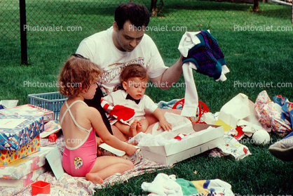 Birthday Presents, Backyard, Summertime, August 1989, 1980s