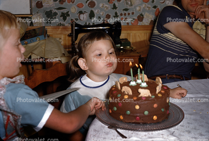 Three years old, Chocolate Cake, Candles