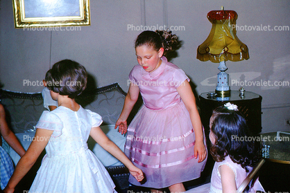 Girl, Dress, Dancing, Boys, Girls, July 1962, 1960s