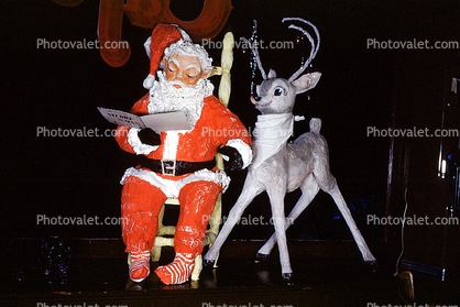 Santa Claus and Reindeer, 1950s