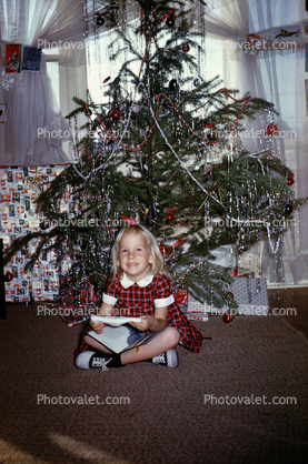 Smiling Girl, tree, December 1958, 1950s