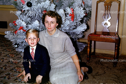 Mother and Son, Tree, Chair, 1950s