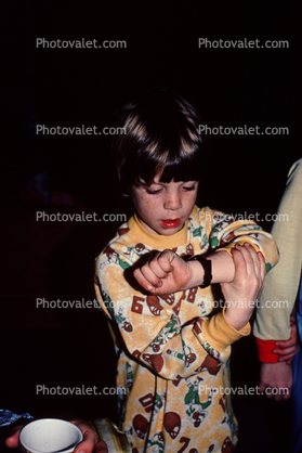 Boy and his new Watch, Pajama, 1980s