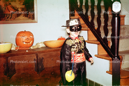 Zorro, Pumpkin, Mask, 1960s