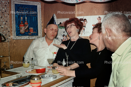 Party Girl, Booze, Bar, Drunk, Basement Bar, 1950s