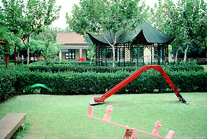 slide, lawn, frontyard