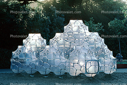 Curved Space Diamond Structure, Biomorphic Shape, SF Zoo, 22 February 1982