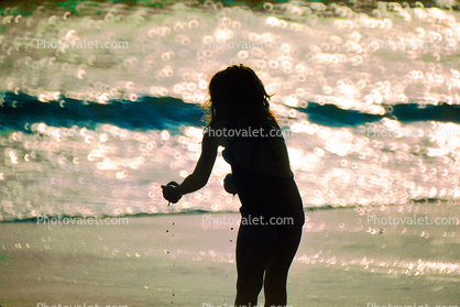 Beach, Ocean, Girl, Yelapa, Mexico, Beach, sand, water