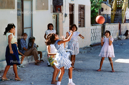 Girls, Playing, Fun, Smiles, Isla Mujeres, Mexico