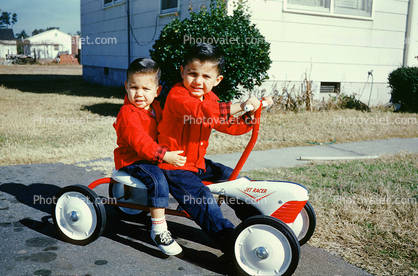 Peddle Car, boys, Jet Racer, 1950s