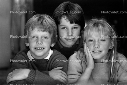 Group Portrait, smiles, brother, sister, siblings