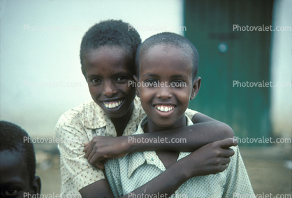 Two Happy Friends in Mogadishu Somalia